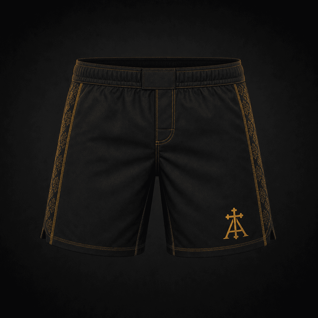 Concept rendering of the Genesis Fight Shorts front view